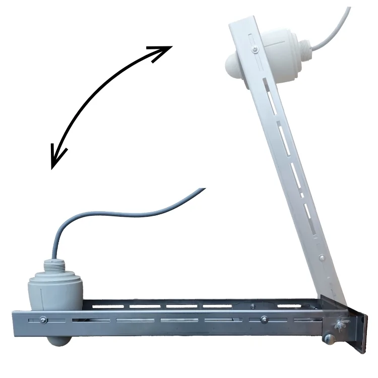 tilting version of the mounting bracket for the TLR probe